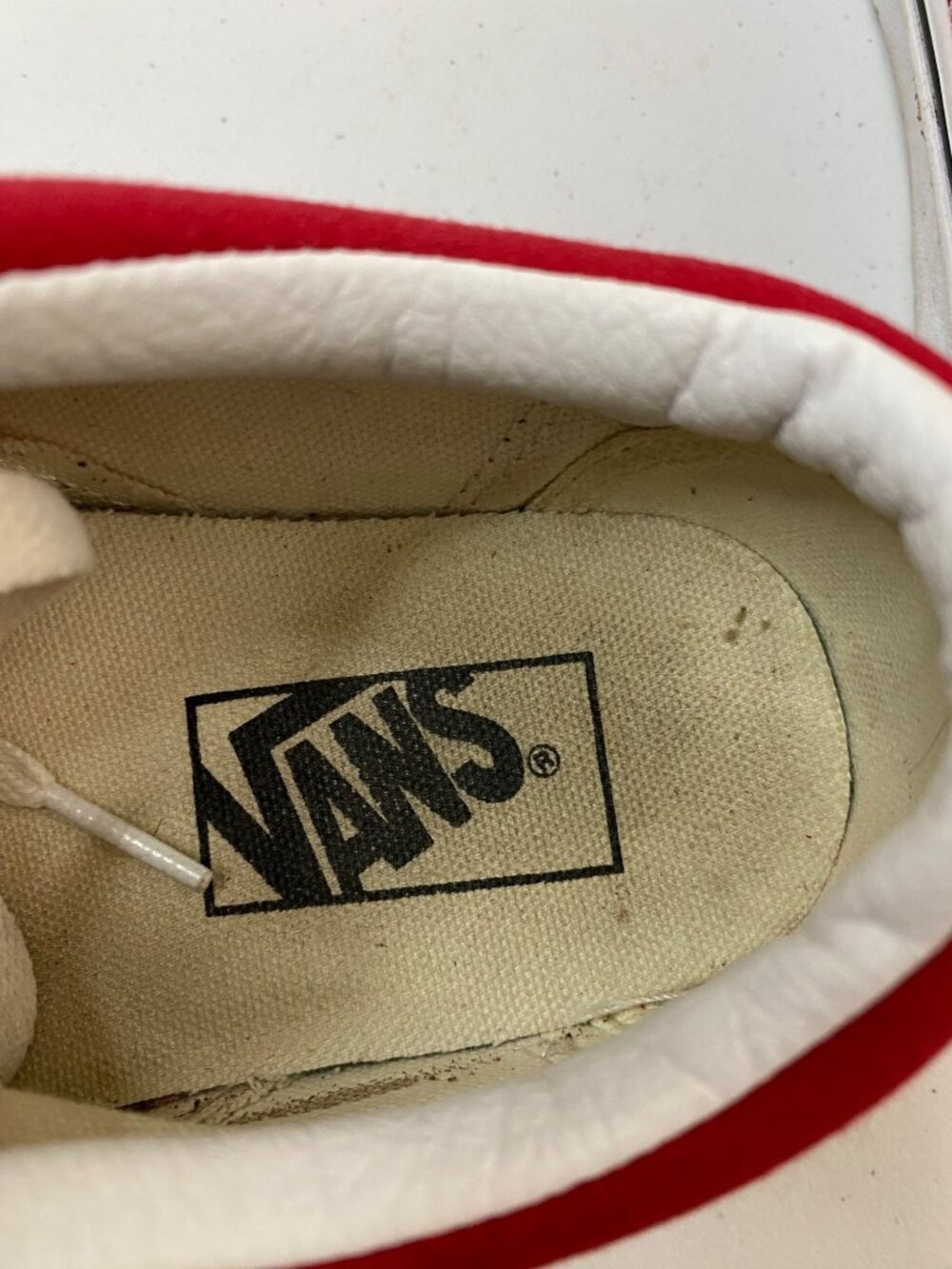 Vans Old Skool Red & White Classic Canvas Sneakers Women 6.5 Men 5 Unisex - Picture 8 of 11